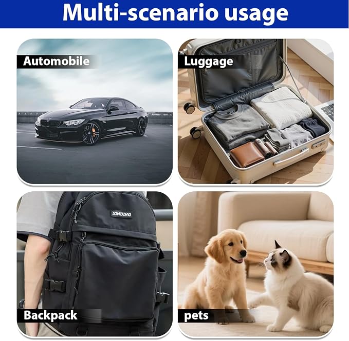 Pet GPS Tracker for Dogs & Cats, No Subscription Required, Smart Location Tracker for iOS & Android, IP67 Waterproof, Built-in Speaker, 1-Year Battery, Location History & Sharing