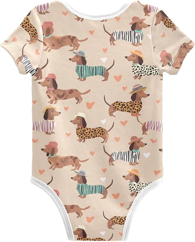 Bright Emotions Raccoons Baby Short Sleeve Bodysuits Romper Unisex Infant Outfit Wrapping Clothes for Boy Girl kids 3M