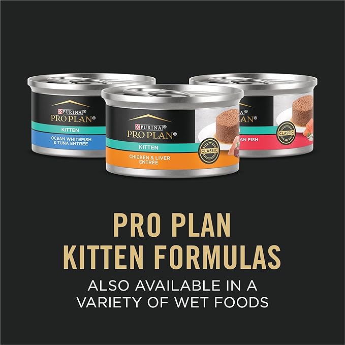 Purina Pro Plan Kitten Dry Food Complete Essentials Shredded Blend Chicken and Rice Formula - 3.2 lb. Bag