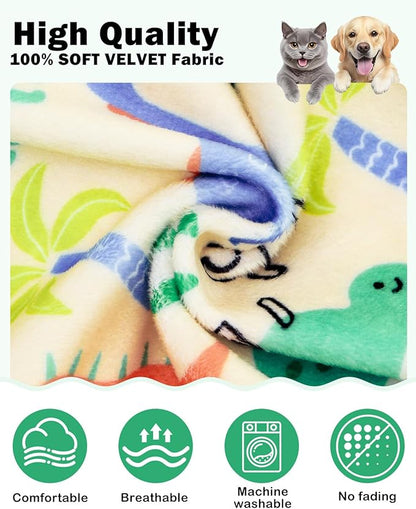 CuteBone Dinosaur Costume Dog Pajamas, Stretchy Spandex Crystal Velvet Sleepwear Coat for Small Dogs, Soft & Warm Pet Outfit Clothes for Cold Weather, Cozy Pullover Design COSP15M