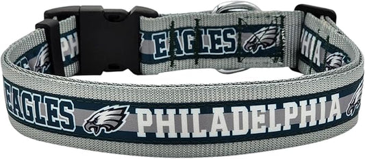Pets First NFL Philadelphia Eagles Licensed PET COLLAR, Extra Large - Heavy-Duty, Strong, and Durable Dog Collar. Available in 31 Football Teams and 4 Sizes