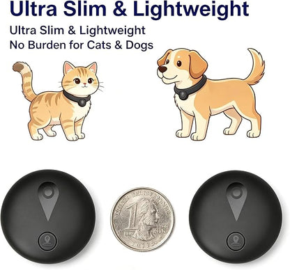 GPS Pet Tracker for Dogs & Cats | Apple Find My Compatible | No Monthly Fee | IP68 Waterproof | Real-Time Location Tracking