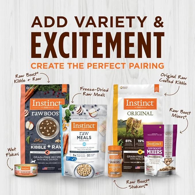 Instinct Original Pate Wet Cat Food, Grain Free Recipe - Variety Pack, 5.5 Ounce (Pack of 12)