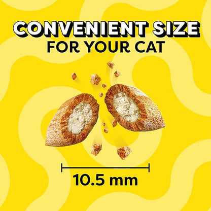 Temptations Cat Treats MixUps Surfer's Delight, Tuna, Shrimp, Salmon Flavor, Crunchy and Soft Cat Treats, 16 oz. Tub