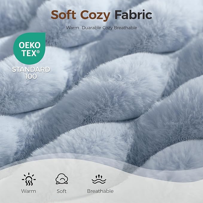 Orthopedic Dog Bed for Extra Large Dog, Waterproof Pet Bed for Crate,Non-Slip Bottom and Egg-Crate Foam with Removable Washable Cover Crate Bed,Blue,41"x27"x4"