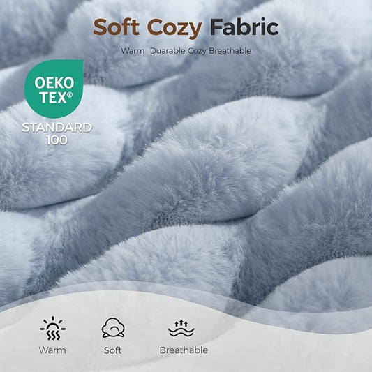 Orthopedic Dog Bed for Large Dog, Waterproof Pet Bed,Non-Slip Bottom and Egg-Crate Foam with Removable Washable Cover Crate Bed,Blue,36"x27"x3"