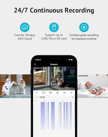 LaView 4MP Bulb Security Camera 5G& 2.4GHz WiFi, 360°2K Security Cameras Wireless Outdoor Indoor Full Color Day and Night, Motion Detection, Audible Alarm, Easy Installation, Compatible with Alexa
