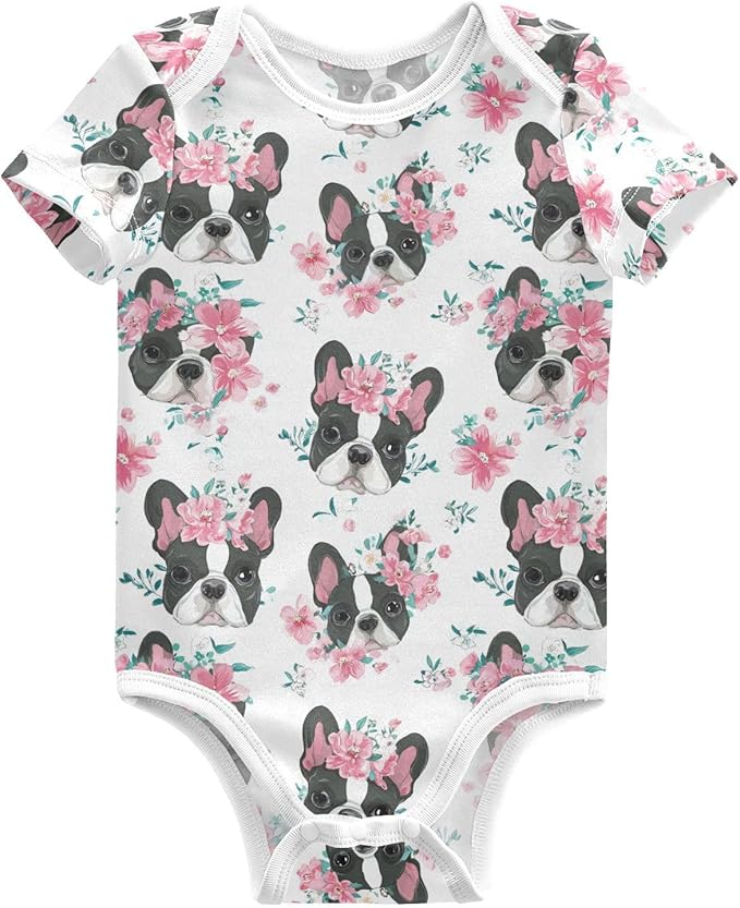 Bright Emotions Raccoons Baby Short Sleeve Bodysuits Romper Unisex Infant Outfit Wrapping Clothes for Boy Girl kids 3M