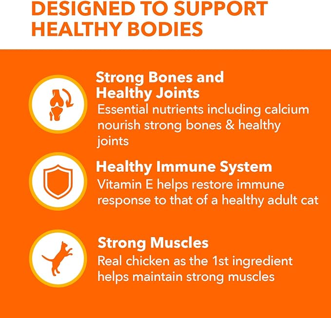 IAMS Proactive Health Senior Dry Cat Food Cat Food Dry Chicken Recipe, Real Chicken in Every Bite, 16 lb. Bag