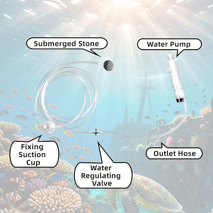 Drip Acclimation Kit for Aquarium, Adjustable Precision Slow Drip System to Reduce Stress, Prevent Osmotic Shock, Safe Acclimation for Shrimp, Fish