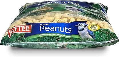 Kaytee Whole Peanuts in Shell for Cardinals, Blue Jays, Woodpeckers and Other Outside Wild Birds, Two 5 Pound Bags
