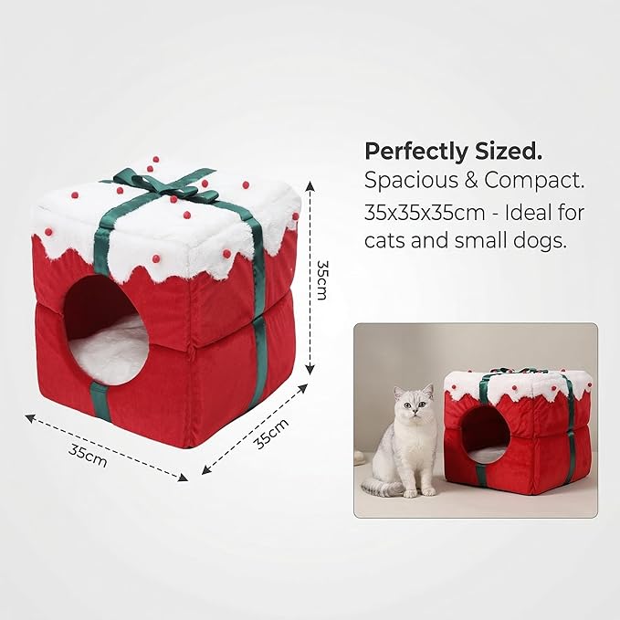 Cat Sleeping Bag for Indoor Cats - Pet Slipper Cave Bed for Indoor Cats and Small Dogs, Cozy & Soft Plush, Anti-Slip & Durable, Washable for Kittens and Puppies