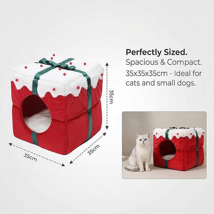 Cat Sleeping Bag for Indoor Cats - Pet Slipper Cave Bed for Indoor Cats and Small Dogs, Cozy & Soft Plush, Anti-Slip & Durable, Washable for Kittens and Puppies