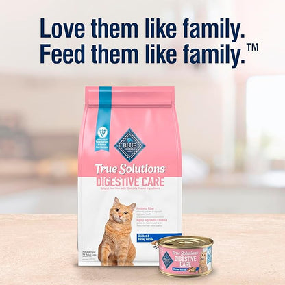 Blue Buffalo True Solutions Digestive Care Natural Dry Cat Food for Adult Cats, Chicken, 11-lb. Bag