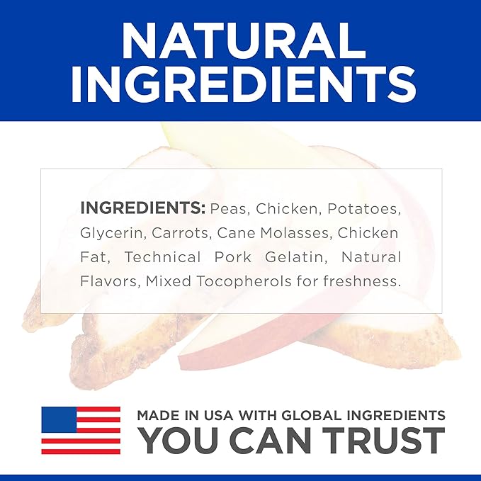 Hill's Grain Free Soft Baked Naturals, All Life Stages, Great Taste, Dog Treats, Chicken & Carrots, 8 oz Bag