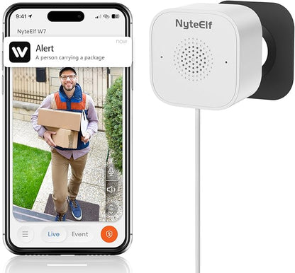 2K Window Cameras for Home Security- 2.4Ghz WiFi Window Camera,Color Night Vision,Human Detection,24/7 Recording, Easy & Quick Install（White）