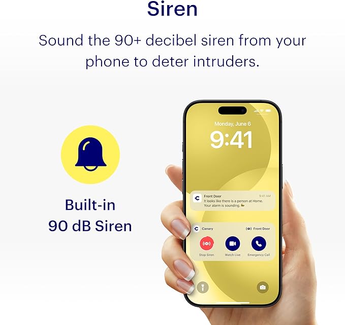 Canary Pro Indoor Home Security Camera 1080p HD WiFi IP | 24/7 Watch Live Video, Siren, Climate Monitor, Motion Alerts, Two-Way Talk, Night Vision, 10x Zoom, Private Mode, Works with Alexa and More