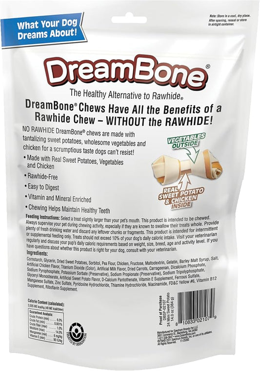 DreamBone Sweet Potato Dog Chew (24 Piece/Pack), Mini