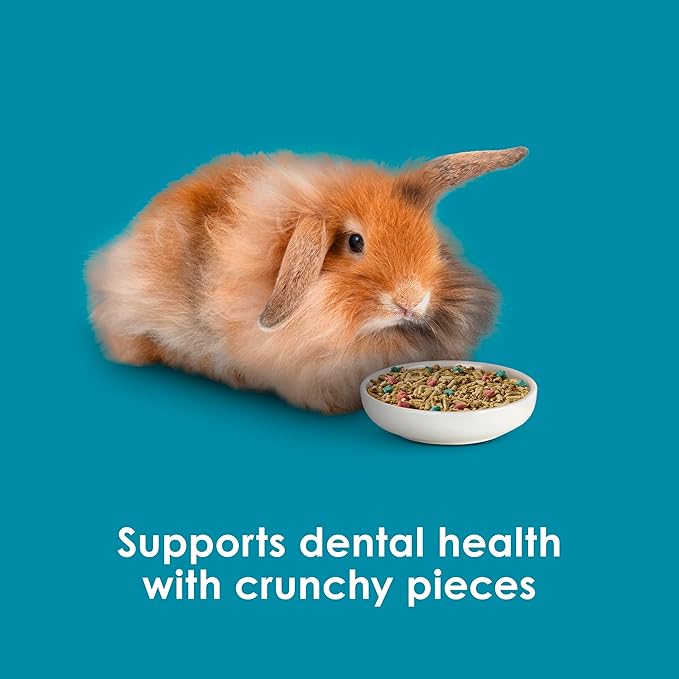 Kaytee Forti-Diet Pro Health Nourish+Protect Adult Rabbit Food, Comprehensive Nutrition Backed by Science, Digestive Health, Immune Support, 5 pounds