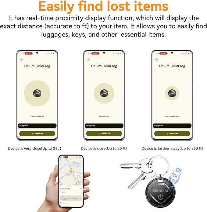 Air Tracker Android, 2026 New Smart Tags-4 Pack Android Tracker for Google'S Find Hub App, Bluetooth Tracker Keys Finder and Item Locator & GPS Trackers for Keys,Luggages,Wallet, IP67