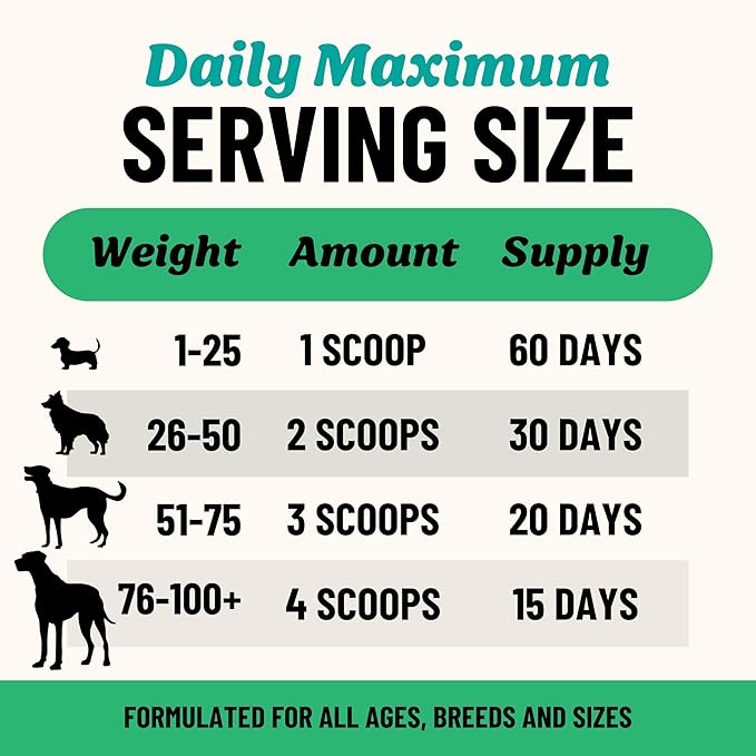 Fido's Mobility Bone Broth for Dogs - Grass-Fed Beef Bone Broth Powder & Organic Herbs - Joint Supplement for Dogs - Dog Food Topper for Dry Food - 60 Scoops