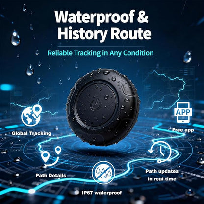 GPS Tracker for Vehicles,Car Portable Magnetic GPS Tracking Device-GF20 | Full Global Coverage Location Tracker for Car,kids,dogs,Trucks/Person. Real Time No Subscription Required/No Monthly Fee