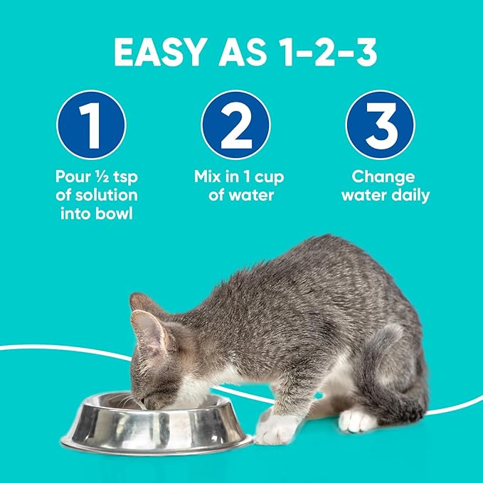 Virbac C.E.T. AQUADENT® FR3SH® Dental Solution for Dogs & Cats - Supports Dental Health & Fresher Breath - VOHC Approved for Dogs (500 ml)