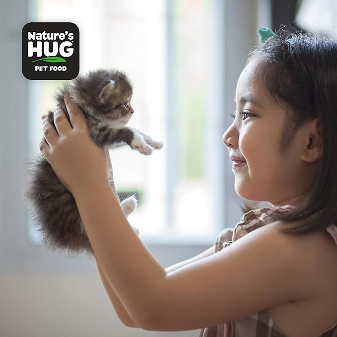 Nature's HUG Hypoallergenic Dry Cat Food for Kitten Growth – Complete & Balanced Nutrition, Sensitive Stomach Support, High-Protein, Grain Free – 4lb