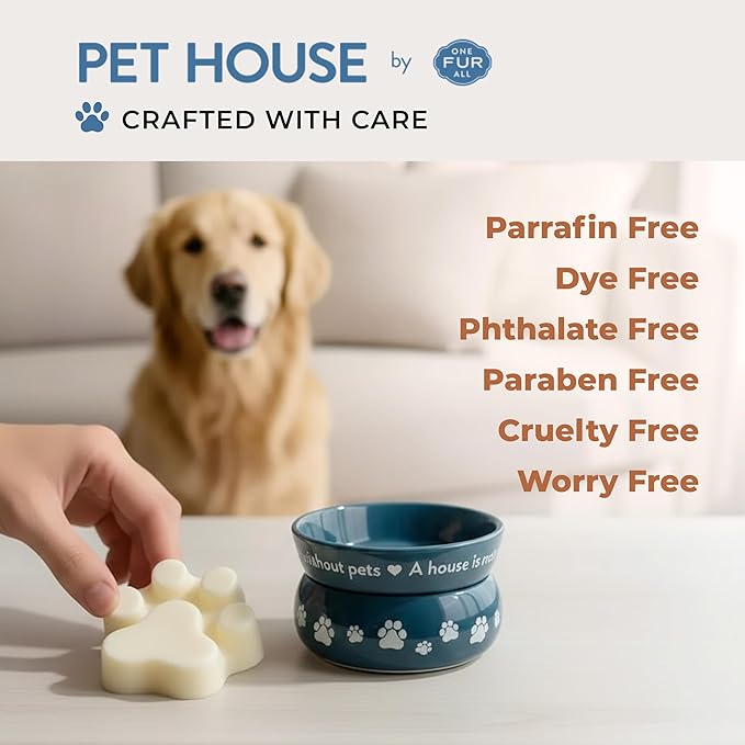 Pet House Scented Wax Melts Long-Lasting, Pet-Friendly Plant Based, Wax Melts for Home, Vanilla Sandalwood 3 OZ Each, 2 Pack