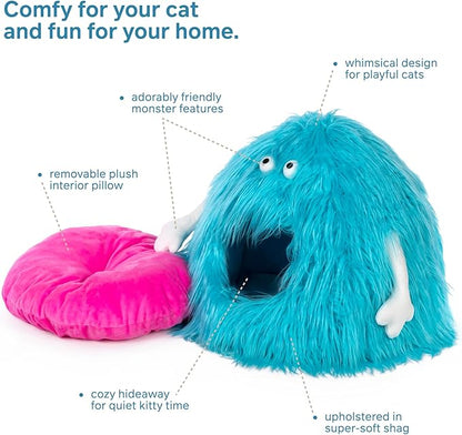 Prevue Pet Products Comfy Monster Cat and Dog Hideaway Bed 7604