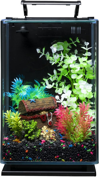 GloFish Aquarium Gravel, Fish Tank Gravel, Black With Fluorescent Accents, Compliments GloFish Tanks, 5 lb Bag