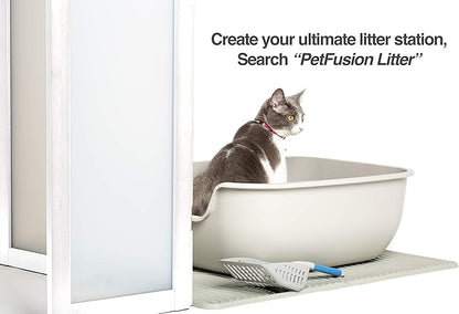 PetFusion ModestCat Litter Box Privacy Screen (3' Tall; 4' Wide, White).