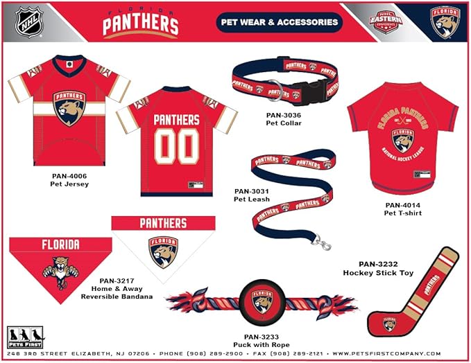 Pets First NHL Collar for Dogs & Cats. Adjustable, Cute, & Stylish! The Ultimate Hockey Fan Collar!
