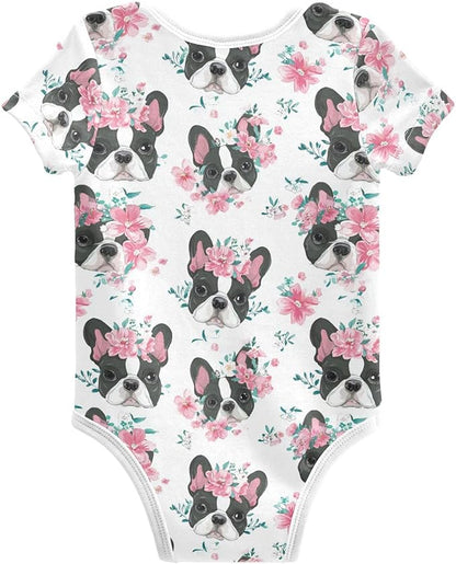 Bright Emotions Raccoons Baby Short Sleeve Bodysuits Romper Unisex Infant Outfit Wrapping Clothes for Boy Girl kids 3M