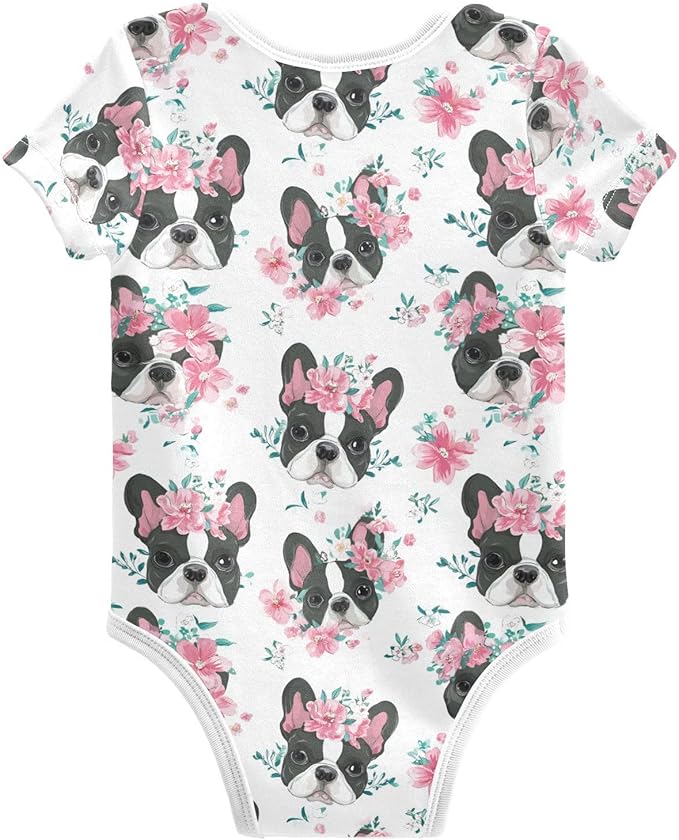 Bright Emotions Raccoons Baby Short Sleeve Bodysuits Romper Unisex Infant Outfit Wrapping Clothes for Boy Girl kids 3M
