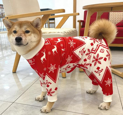 Xqpetlihai Dog Onesie Surgery Recovery Suit for Medium Large Dogs Recovery Shirt for Abdominal Wounds or Skin Diseases Bodysuit Dogs Pajamas(CH,L)