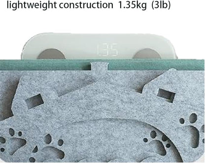 Removable Folding Model Cat Cottage Cat Bed, All Season Useful Litter Box, Fun for Cats or Dogs, The Peekaboo Foldable Felt Cat Cave and Cube for Small Medium Large Cats, Grey