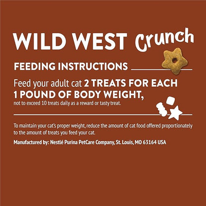Purina Friskies Cat Treats, Party Mix Wild West Crunch - (Pack of 10) 2.1 oz. Pouches