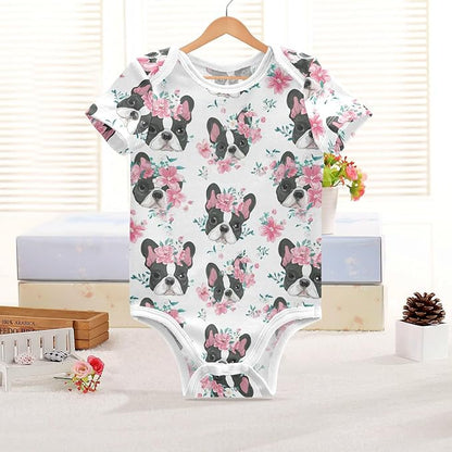 Bright Emotions Raccoons Baby Short Sleeve Bodysuits Romper Unisex Infant Outfit Wrapping Clothes for Boy Girl kids 3M