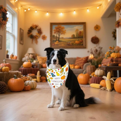 33" Holiday Dog Bandanas for Large Dogs 7 Pcs Sewing Halloween Thanksgiving Christmas Valentines St.Patricks Easter 4th of July Bandana L