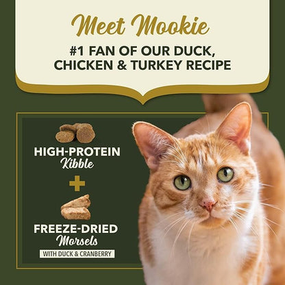 ACANA Market Medley Adult Cat Food, Duck, Chicken & Turkey Recipe with Freeze-Dried Morsels Made with Duck & Cranberry, Complete and Balanced Nutrition, 3.5 lb Bag