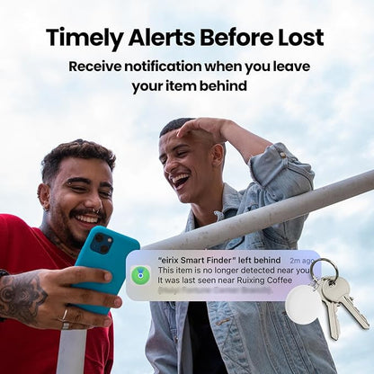 Mini Smart Tags Tracker Work with Apple Find My (iOS Only), IP67 Waterproof, Keys Finder and Item Locator for Keys, Bags,Luggage and More (Not for Android) (Macaroon, 5 Pack)