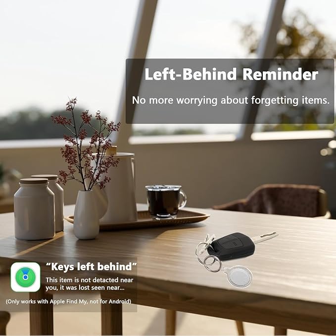 Tracker Tags-3 Pack, Item Tracker with Waterproof Case for Your Keys, Wallet etc, Luggage Trackers Works with Find My APP (iOS Only)