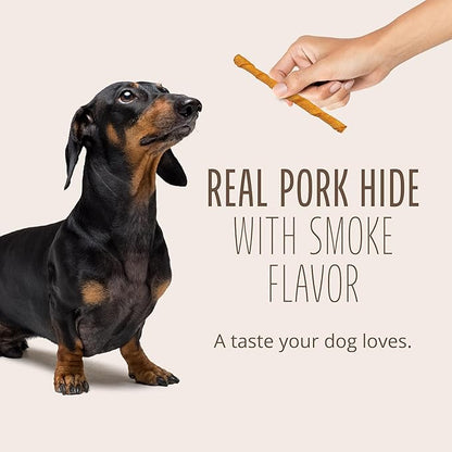 Better Belly Highly Digestible Rawhide Twist Sticks Chews, Treat Your Dog to a Chew with NO Artificial Colors or Flavors 25 Count (Pack of 1)