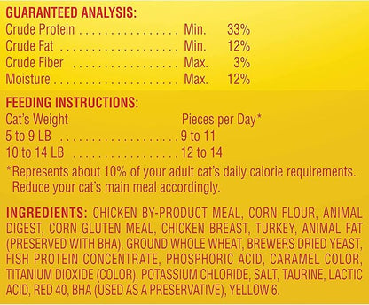 Meow Mix Irresistibles Soft Cat Treats Made With Real Salmon, 3 Oz. Pouch (Pack of 5)