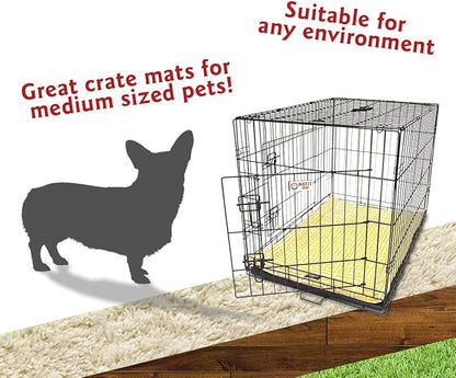 36" Towers Citrus Yellow Crate Dog Bed Mat By Majestic Pet Products