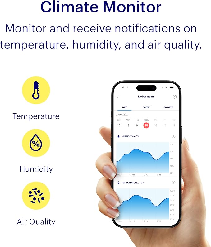 Canary Pro Indoor Home Security Camera 1080p HD WiFi IP | 24/7 Watch Live Video, Siren, Climate Monitor, Motion Alerts, Two-Way Talk, Night Vision, 10x Zoom, Private Mode, Works with Alexa and More