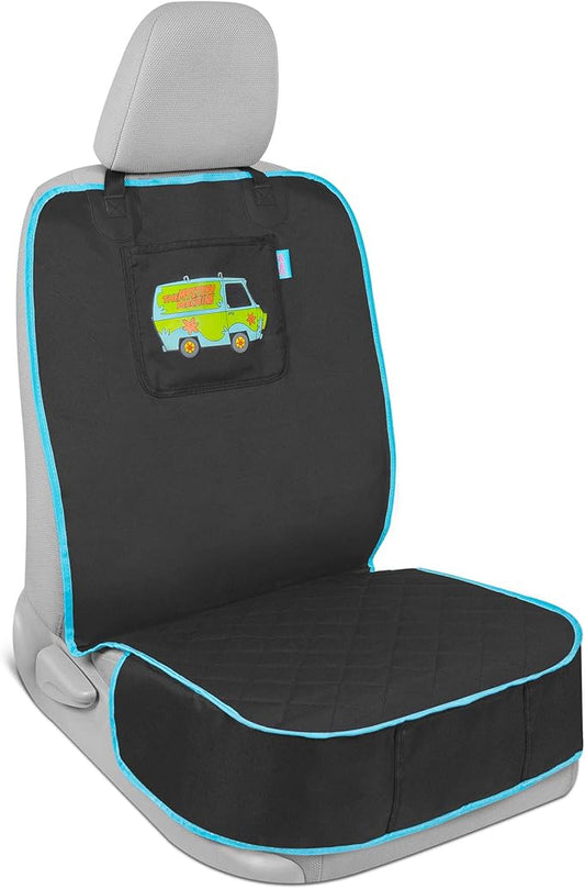 Scooby Doo Dog Car Seat Cover for Front Seat – Dog Seat Protector with Storage Pocket, Heavy Duty Oxford Fabric with Non-Slip Stitching, Interior Covers for Auto Truck Van SUV