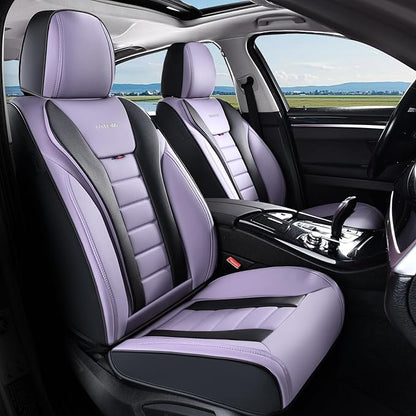 Coverado Car Seat Covers, Front Covers for Cars, Car Seat Cover Front Seats, Automotive Seat Cover, Waterproof, Leather Car Seat Cushion, Universal Interior Covers Seat Protectors for Most Cars