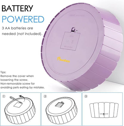 Pawaboo Interactive Cat Toy with Running Mouse, Electronic Motion Cat Toy Automatic Teaser for Indoor Cats, Pop and Play Hide Seek Cats Toys Hunting Mouse for Pet Kitten Play Fun Exercise, Purple
